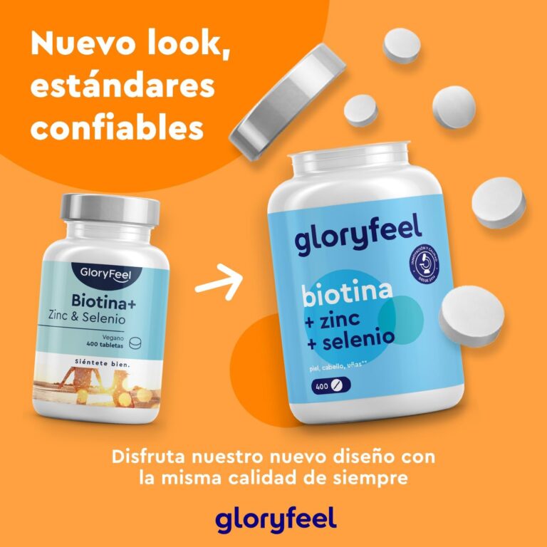 GloryFeel Biotina + Zinc + Selenio Fondo